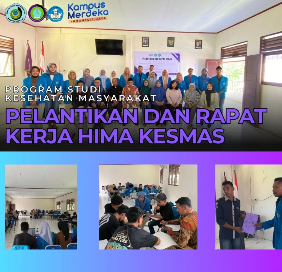 pelantikan dan rapat kerja himpunan mahasiswa kesehatan masyarakat stikesmaluku husada masa bakti 2023/2024