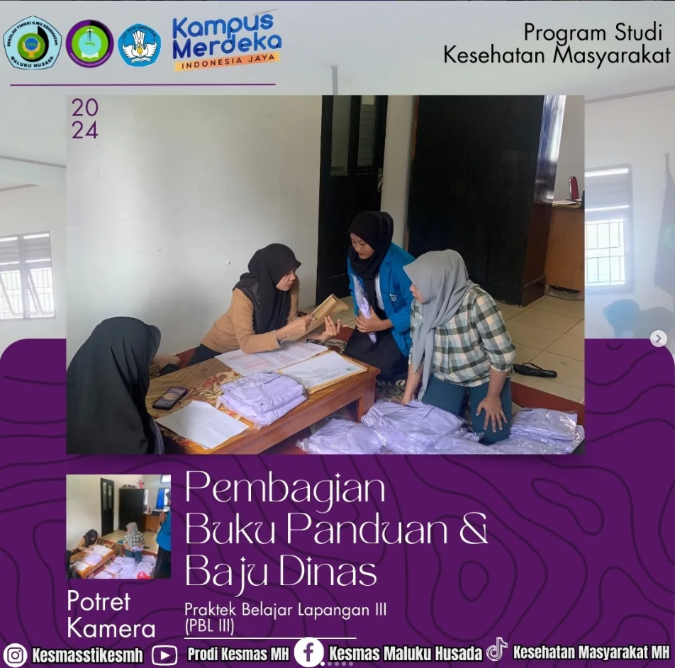 Pembagian Buku Panduan dan Baju Dinas