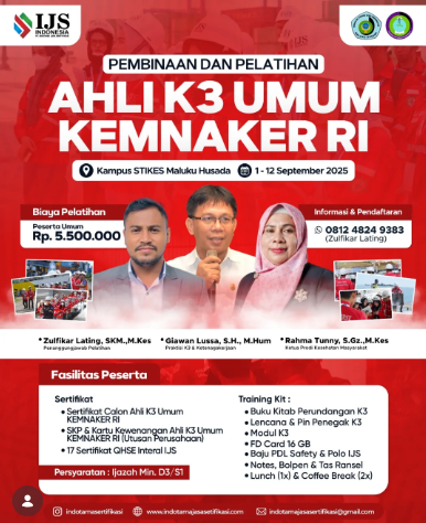 Pelatihan & Pembinaan AHLI K3 UMUM Kemnaker RI